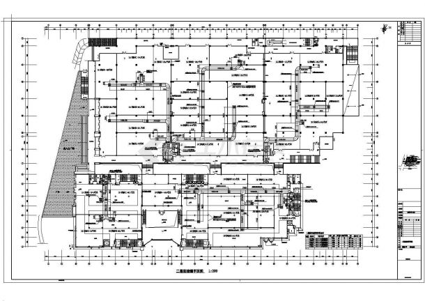 某大型商业广场通风排烟系统毕业设计CAD资料-图二