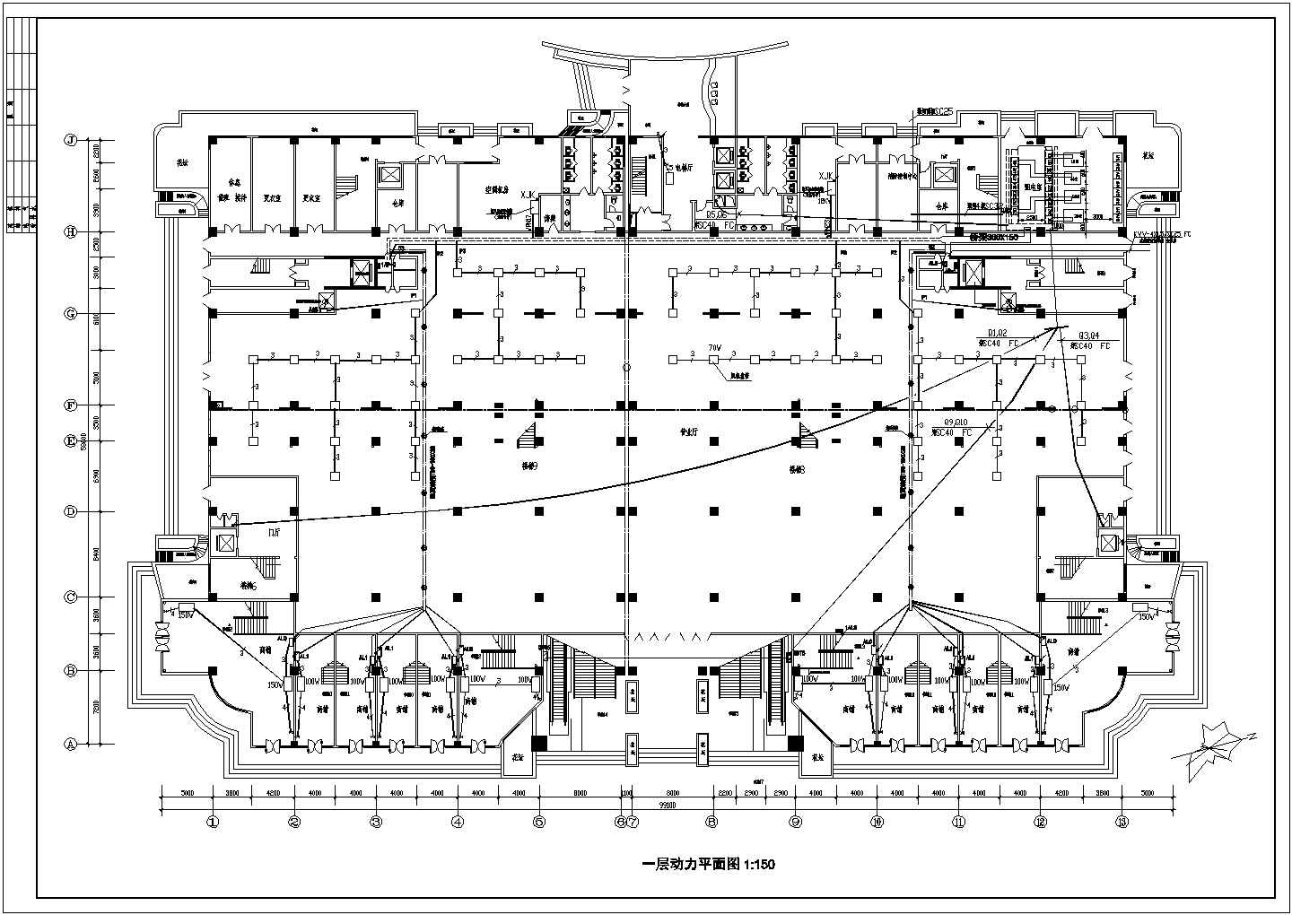 某五星级酒店电气方案设计全套CAD图