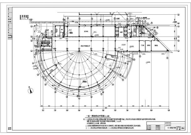 [浙江]8层办公楼建筑给排水施工图纸（气体灭火）(CAD，22张图纸)-图一