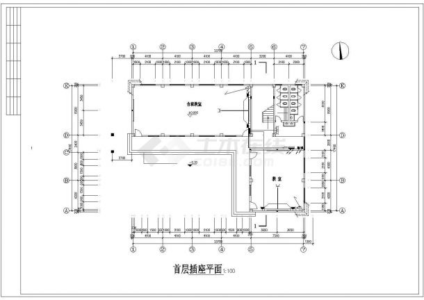 【宁波市】三层学校教学楼电气施工图纸，共10张图-图一