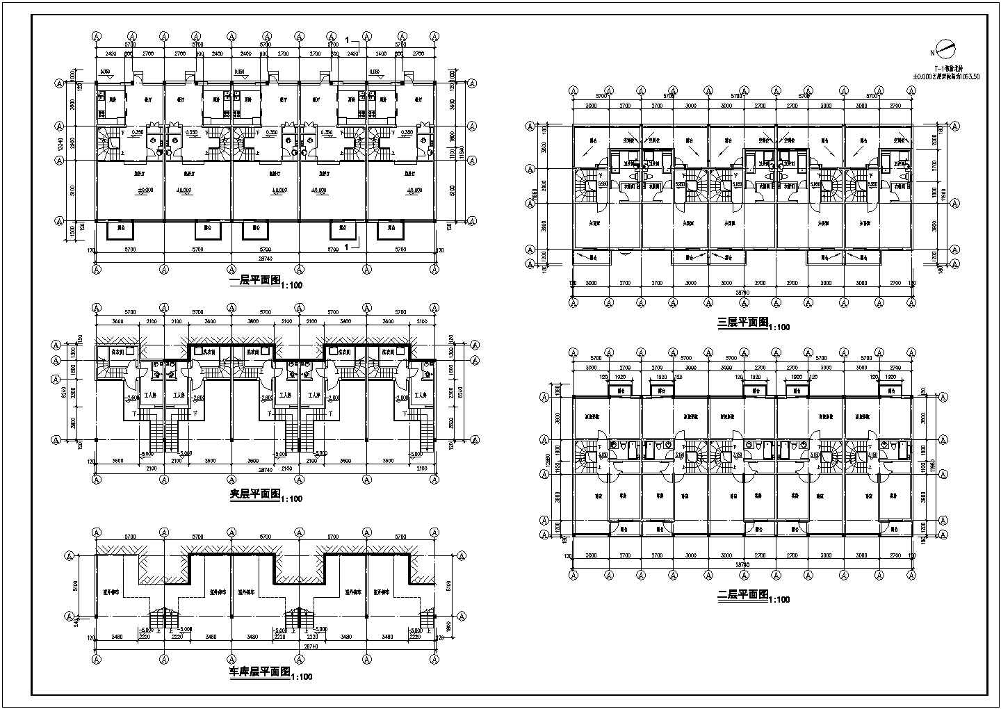宿舍楼建筑设计CAD参考图