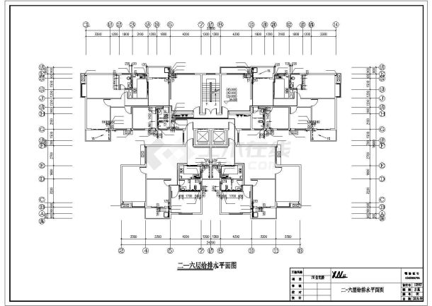 7662平方米，17层高层住宅楼土建工程招标控制价毕业课程设计（含CAD图全套、清单计价）-图二