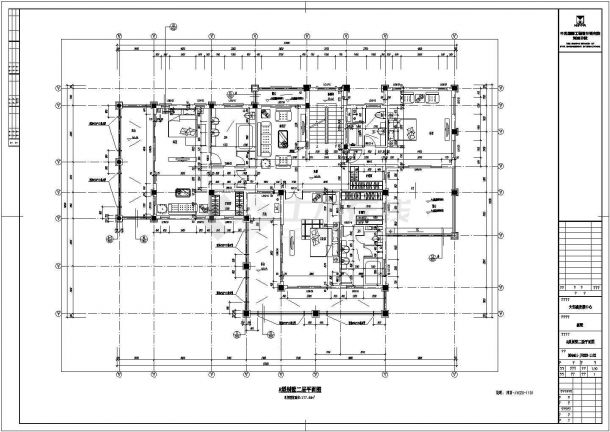 某三层带地下车库框架结构农村现代风格别墅设计cad建筑施工图（含设计说明，含结构设计，含效果图，含3套设计）-图二