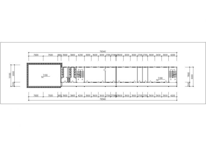 成都某中学4900平米4层框架实验楼全套平面设计CAD图纸_图1