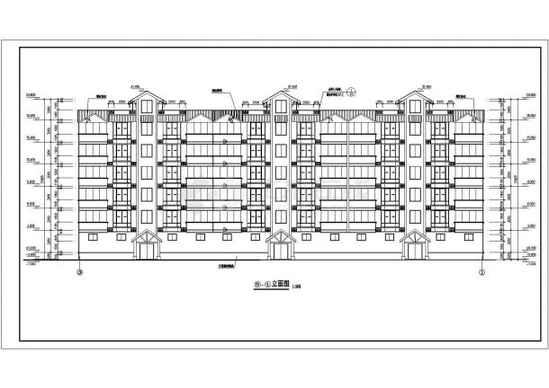 4166平米住宅建筑CAD平面布置参考图-图二