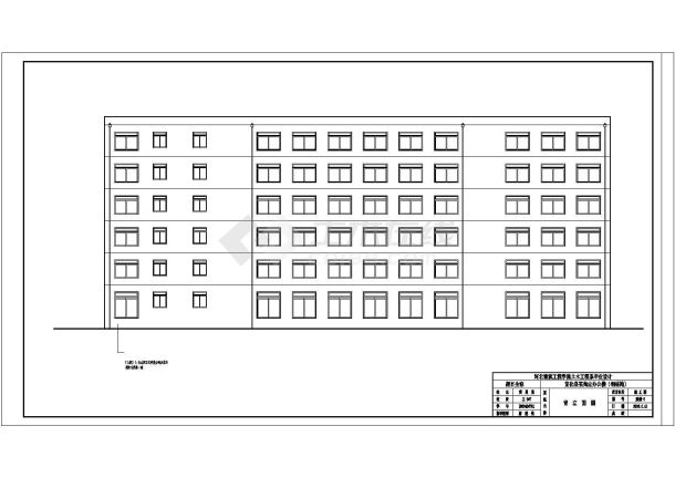 某六层钢框架办公楼建筑毕业设计完整CAD资料（计算书、结构图纸）-图一