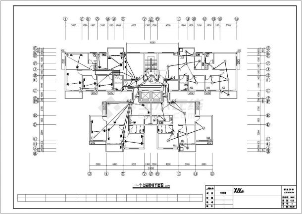 某17层住宅楼土建工程招标设计完整CAD资料（计算书、结构图纸）-图一