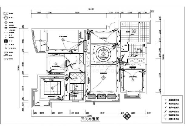 某雅居住宅建筑设计cad平面施工图-图二