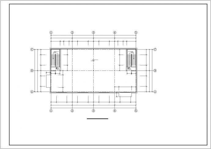 某两层钢框架车间建筑cad设计图_图1