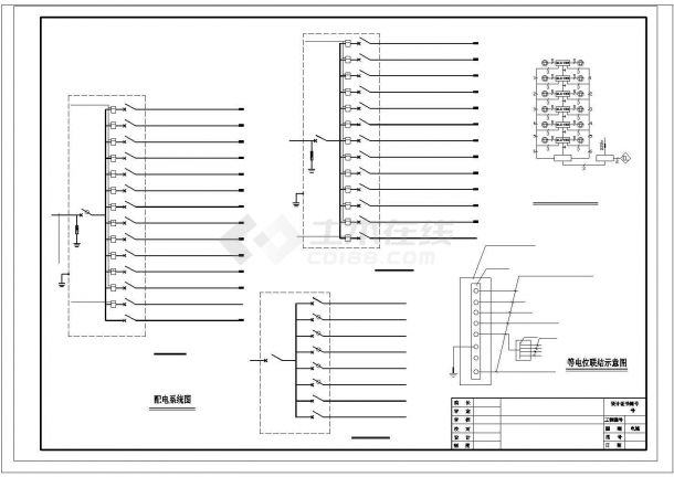 某小区住宅楼电气设计CAD施工图-图一
