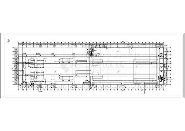 某汽车厂总装车间建筑设计CAD图纸-图一