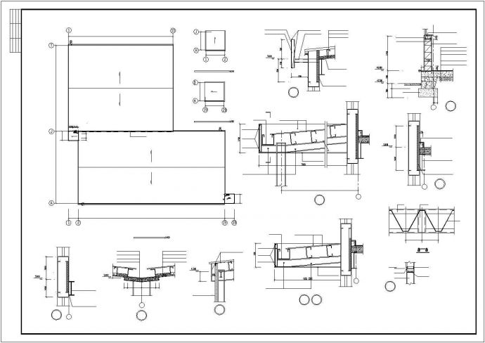 某轻钢厂房建筑施工CAD设计图_图1