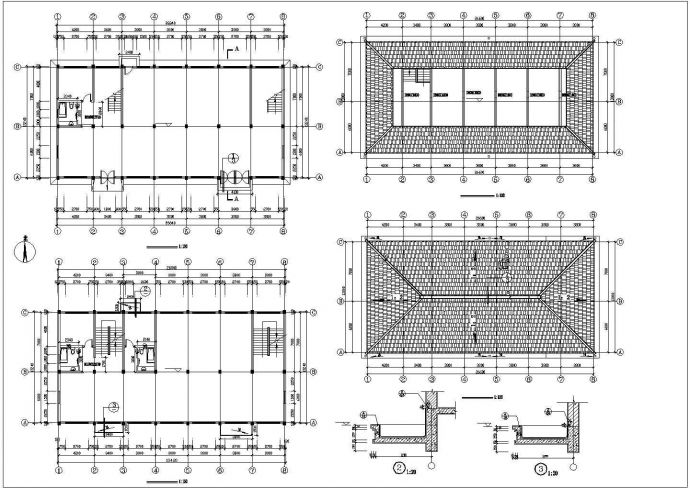 某小型厂房建筑施工CAD图纸_图1