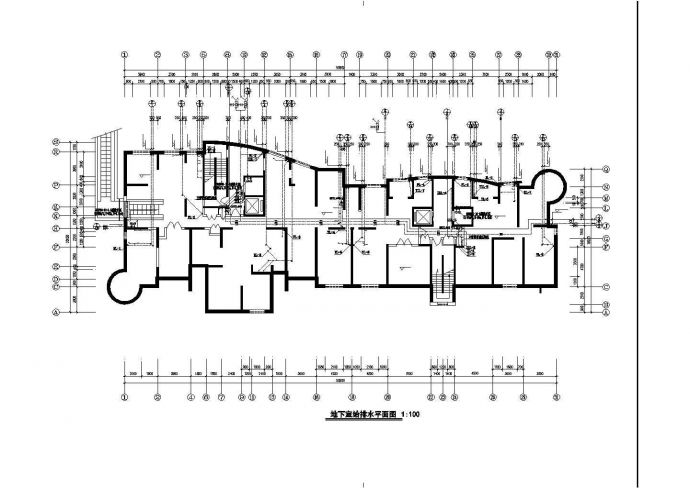 某地南洋新都1号住宅楼给排水设计施工CAD图_图1