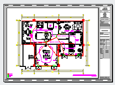 美迪克家具展厅混搭风格装修设计CAD施工图-图二