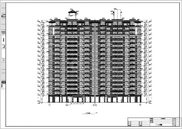 某18层钢混剪力墙结构住宅楼设计cad详细建筑施工图（含设计说明，含结构设计）-图二