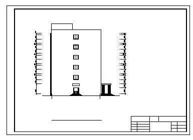 办公楼设计_某六层框架结构科研所办公楼建筑施工cad图(含计算书，毕业设计)-图一