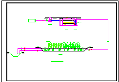某水源地污染治理工程人工湿地cad设计施工图-图一