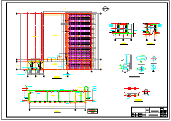 某污水处理厂一期改造工程工艺及给排水cad设计图-图一