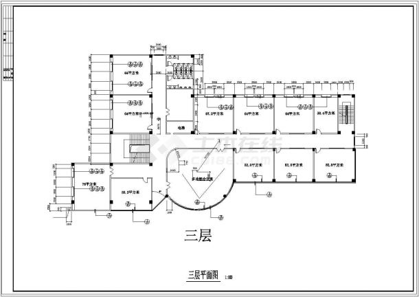 [广东]小型办公楼空调新风系统设计施工图（含建筑设计）-图一