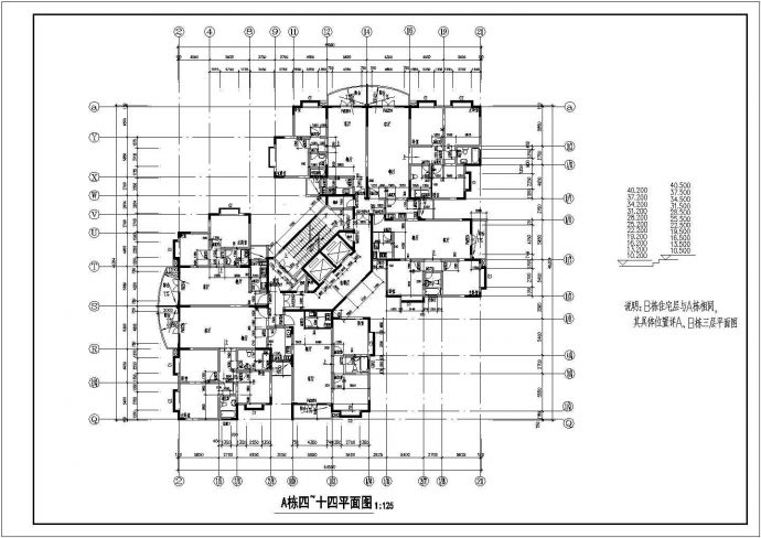 高层商务酒店全套建筑CAD图纸_图1