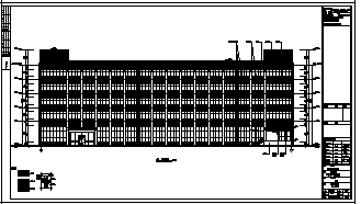 厂房设计_某五层框架结构厂房建筑施工cad图，含计算书-图一