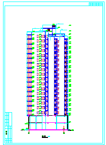 某地高层单身公寓楼建筑设计cad施工图_图1