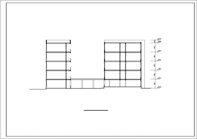 贵阳市某中学1.1万平米5层框架结构教学综合楼平立剖面设计CAD图纸_图1