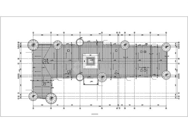 锦州市某职业学院2400平米3层框架结构教学楼平面设计CAD图纸-图一