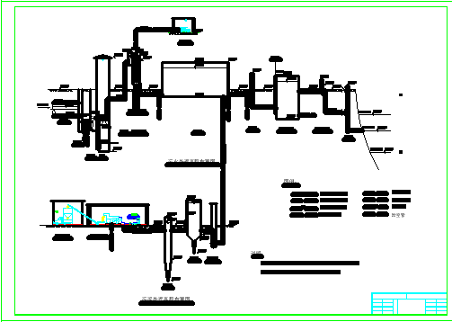 某污水处理厂工艺cad设计施工图纸_图1