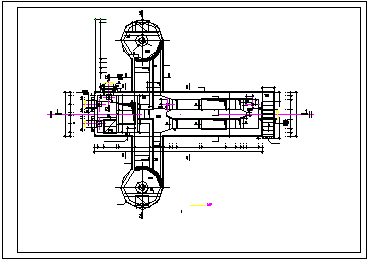 污水处理厂旋流沉砂池及中水池工艺及结构cad设计施工图