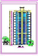 某地区高层住宅楼建筑施工设计CAD图-图二