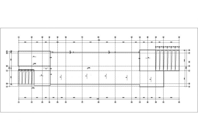 长春市某中学4600平米4层框架结构教学楼平立剖面设计CAD图纸_图1