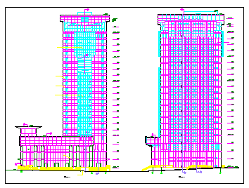 某办公大楼建筑全套施工CAD设计图-图二