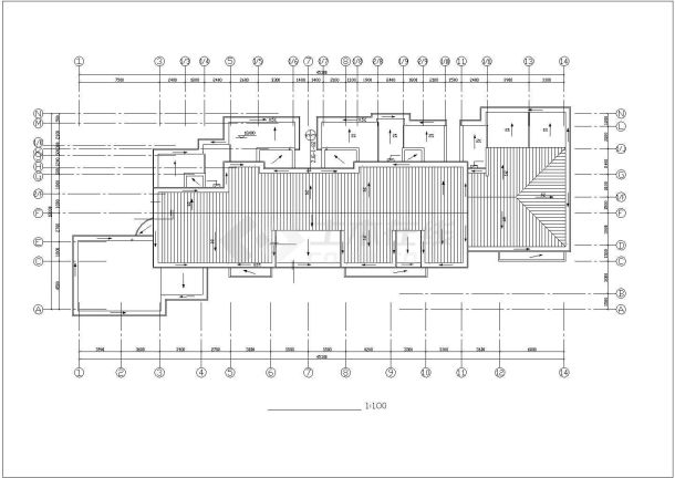 某地阳光城住宅区建筑设计CAD图-图二