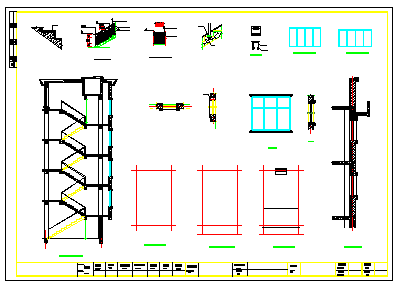 某地区厂房职工宿舍楼建筑CAD设计图纸_图1