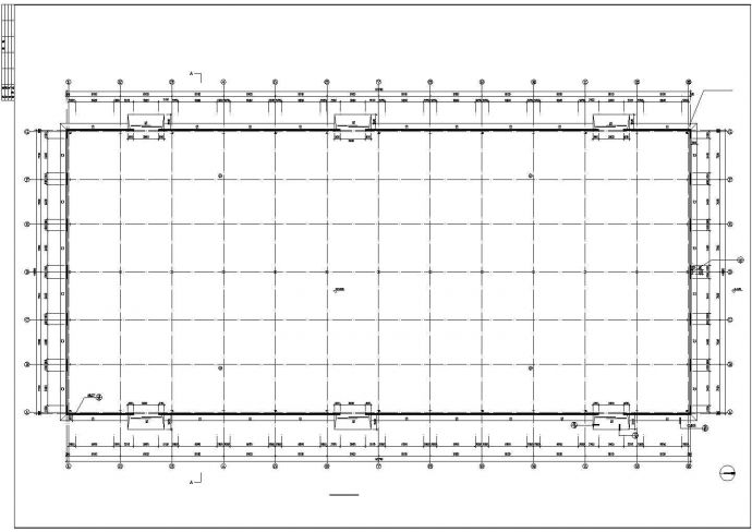 银川市某工厂4400平米单层钢结构体育用品制造厂房建筑设计CAD图纸_图1