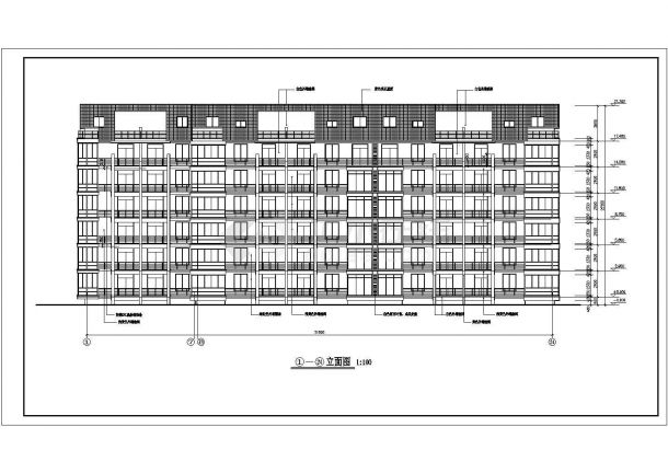 六层住宅施工图（坡屋顶）-图二