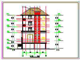 广东某错层别墅建筑结构CAD施工图-图二