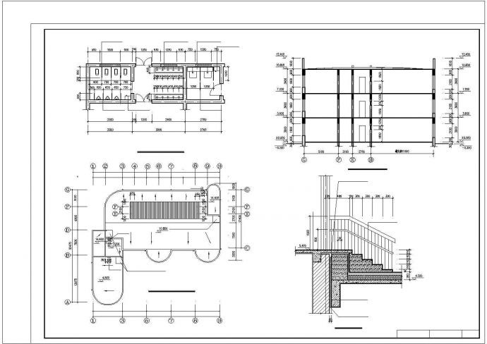 某三层框混幼儿园毕业设计完整CAD资料（计算书、结构图纸）_图1