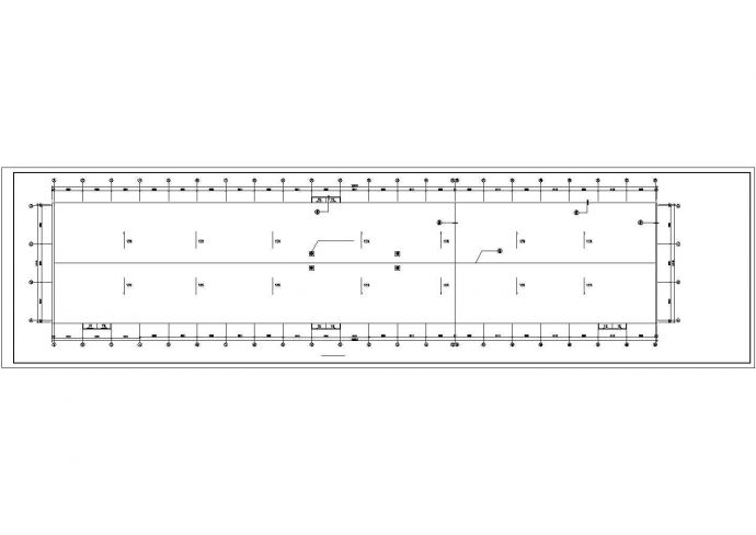 无锡市某食品厂3130平米单层排架钢混厂房建筑设计CAD图纸（24M跨）_图1