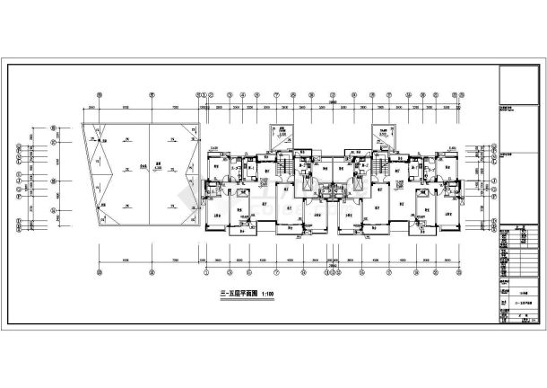 某 6+1跃层小区住宅楼给排水设计cad全套施工图（含施工说明）-图一