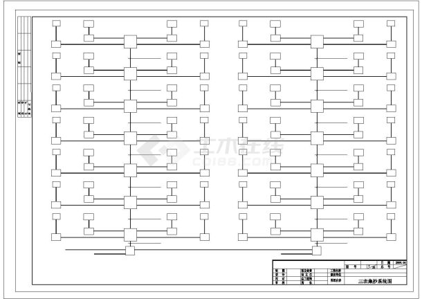 住宅楼电气建施cad图，共四张-图二