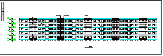 某地多层住宅楼施工CAD建筑设计图纸-图二