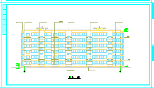 多层小区住宅楼建筑施工cad图纸