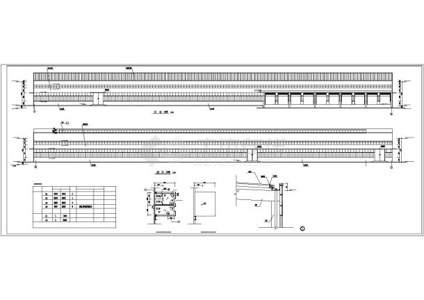 贵阳市某工厂1.3万平米单层轻钢结构组装车间全套建筑设计CAD图纸-图一