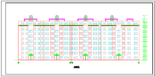 某地区多层住宅楼设计施工建筑cad图纸_图1