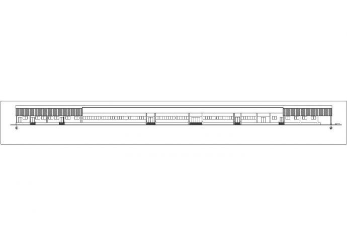 广州市大型食品厂单层钢结构厂房建筑设计CAD图纸（139x39米）_图1