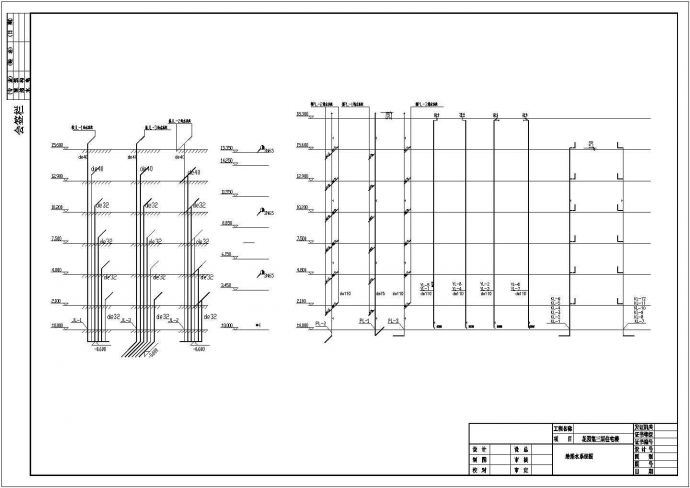 某6层(1梯2户3单元)花园住宅楼给排水设计cad全套施工图（含设计说明）_图1