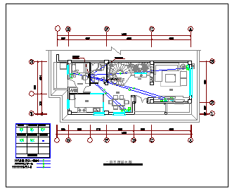 某复式住宅楼户型装修电气设计cad图纸_图1